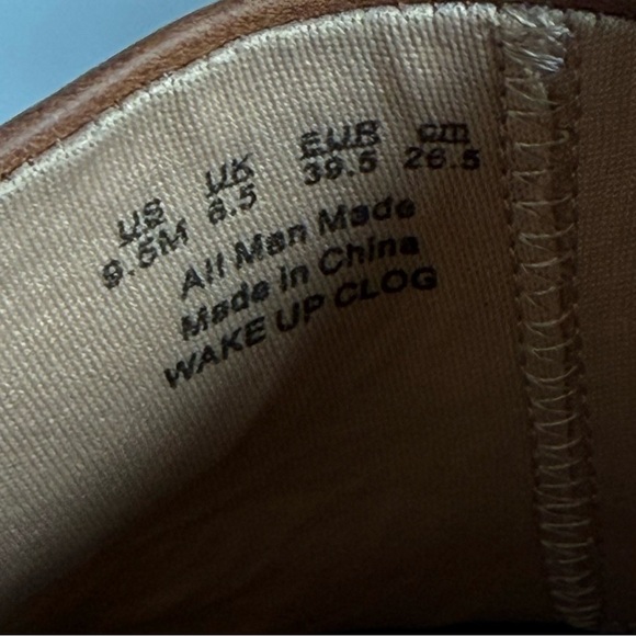 Dr. Scholl's Tan Leather Wake Up Clogs with Buckle Mules Size 9.5M - Picture 9 of 12